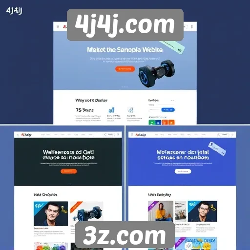 Evolução do design do site 4j4j.com