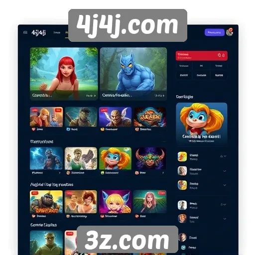 Navegação e interface do usuário no 4j4j.com